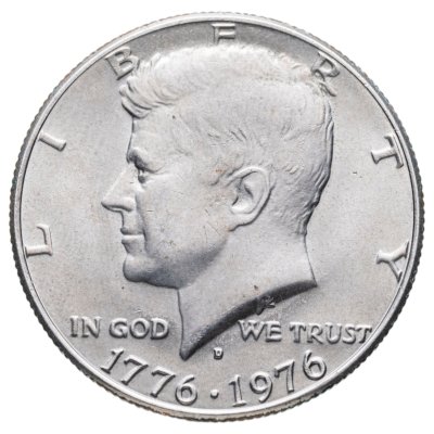 купить США 50 центов (1/2 доллара, half dollar) 1976 D "Kennedy Half Dollar (Кеннеди)"