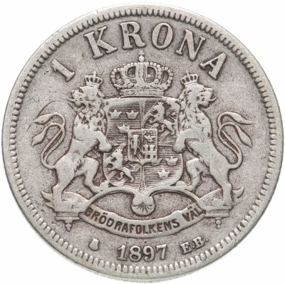 купить Швеция 1 крона (crown) 1897