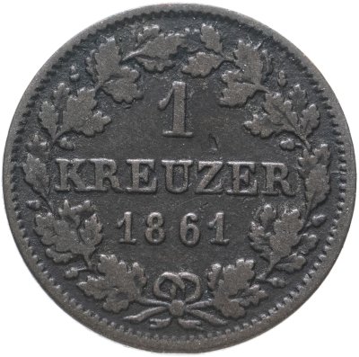 купить Германия, Бавария 1 крейцер 1861