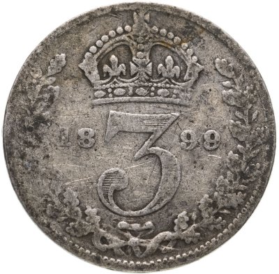 купить Великобритания 3 пенса (pence) 1899