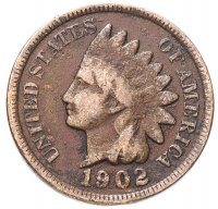 Купить США 1 цент (cent) 1902 Indian Head Cent
