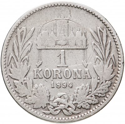 купить Австро-Венгрия 1 крона 1894, монета для Венгрии