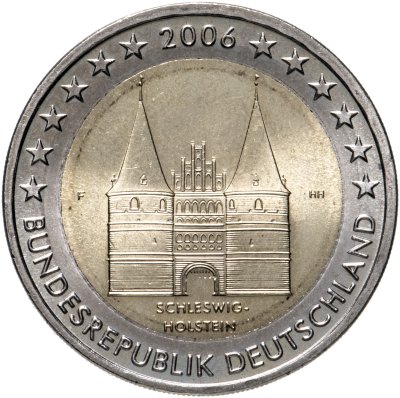 купить Германия 2 евро 2006 F "Федеральные земли Германии: Шлезвиг-Гольштейн"