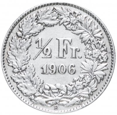купить Швейцария 1/2 франка (franc) 1906
