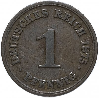 купить Германия 1 пфенниг 1875