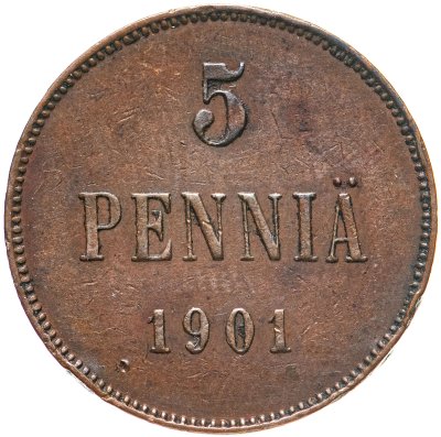 купить 5 пенни (pennia) 1901