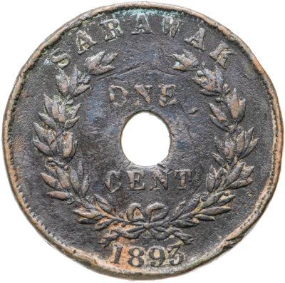 купить Саравак 1 цент (cent) 1893