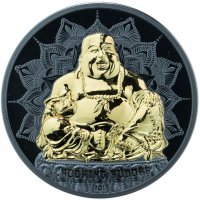 купить Палау 10 долларов 2017 "Смеющийся Будда", в футляре с сертификатом
