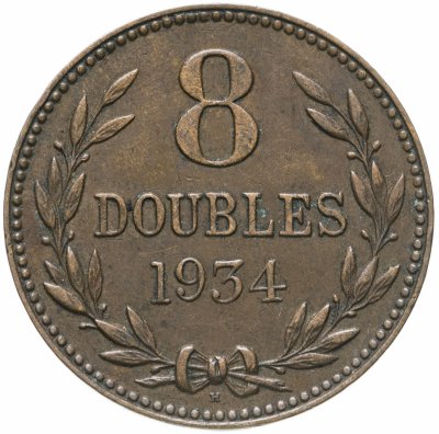 купить Гернси 8 дублей (doubles) 1934