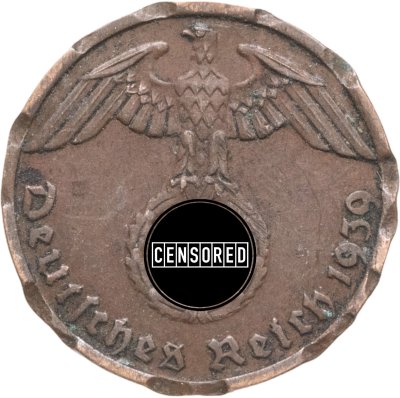 купить Германия, Третий рейх 1 рейхспфенниг (reichspfennig) 1939, знак монетного двора: "B" - Вена