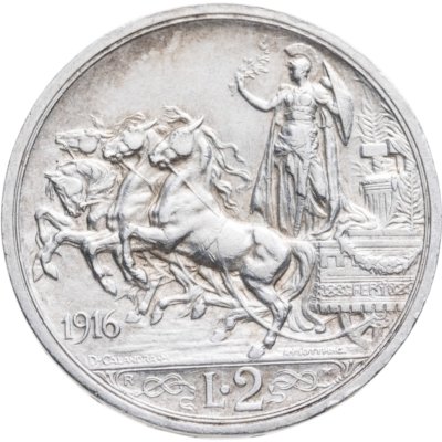 купить Италия 2 лиры 1914-1916, случайный год