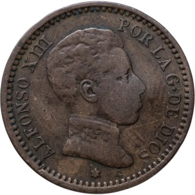купить Испания 2 сентимо (centimos) 1905