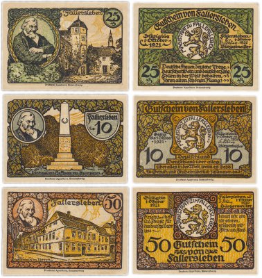 купить Германия (Брауншвейг) набор из 3-х нотгельдов 1921