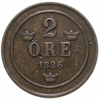 купить Швеция 2 эре 1886