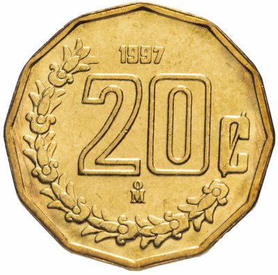 купить Мексика 20 сентаво (centavos) 1997