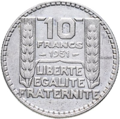 купить Франция 10 франков (francs) 1931