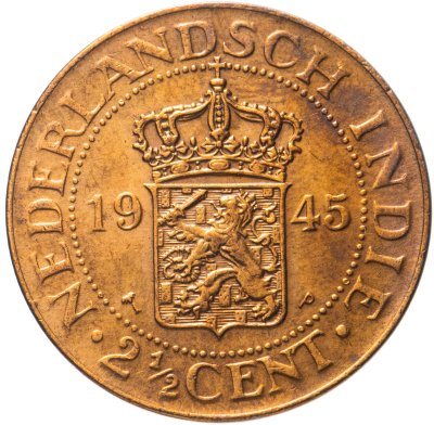 купить Голландская Ост-Индия 2 1/2 цента (cent) 1945