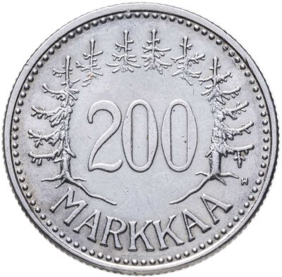 купить Финляндия 200 марок (markkaa) 1956