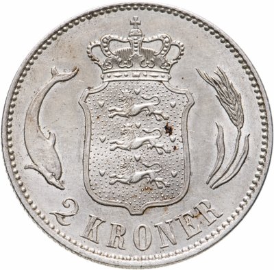 купить Дания 2 кроны (kroner) 1916
