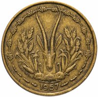 купить Французская Западная Африка 25 франков (francs) 1957