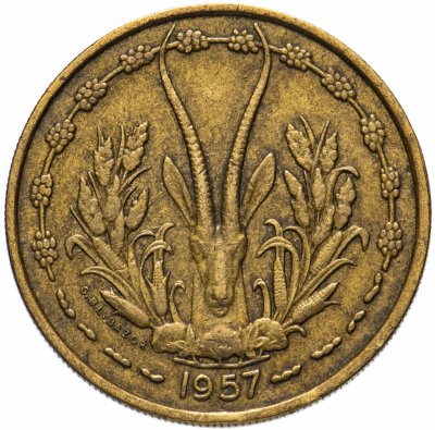 купить Французская Западная Африка 25 франков (francs) 1957
