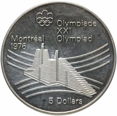 купить Канада 5 долларов (dollars) 1976 "XXI летние Олимпийские Игры, Монреаль 1976 - Олимпийская деревня"