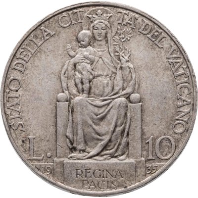 купить Ватикан 10 лир (lire) 1935