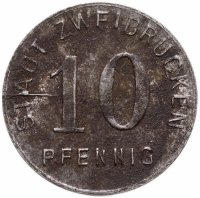 купить Германия (Цвайбрюккен) нотгельд 10 пфеннигов 1919