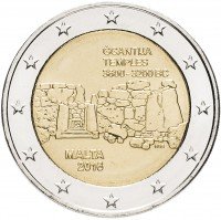 Купить Мальта 2 евро 2016 "Доисторические города Мальты - Джгантия"
