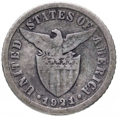 купить Филиппины 10 сентаво (centavos) 1921