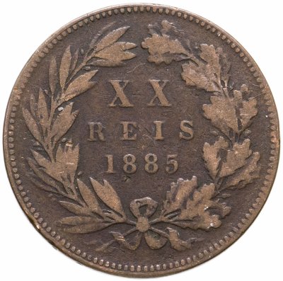 купить Португалия 20 рейс (reis) 1885