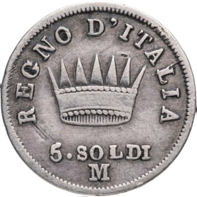 купить Наполеоновская Италия 5 сольди (soldi) 1810