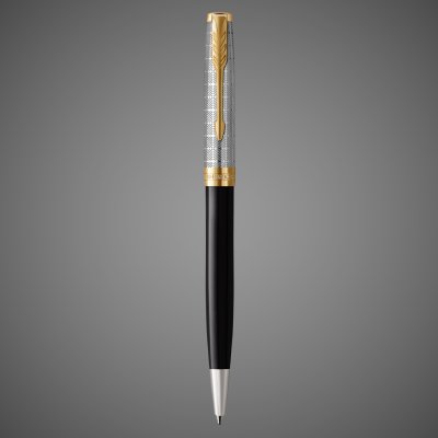 купить Шариковая ручка Parker Sonnet Premium Refresh BLACK GT, стержень: M, цвет чернил: black , в подарочной упаковке, Лаки и смолы: лак, латунь, нержавеющая сталь, позолота, 2026 г.