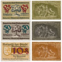 Купить Германия (Силезия: Вальденбург) набор из 3-х нотгельдов 1920