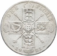 купить Великобритания 2 шиллинга (флорин, shillings) 1921