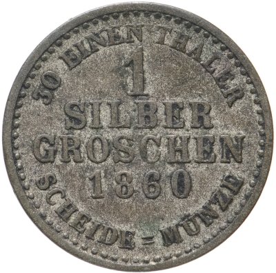 купить Германия, Гессен-Кассель 1 серебряный грош 1860