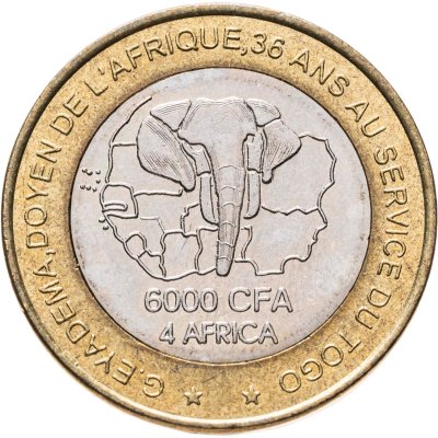 купить Того 6000 франков (francs) 2003 "Гнассингбе Эйадема"