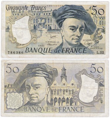 купить Франция 50 франков 1976-1992 (Maurice Quentin de la Tour, Морис Кантен де Латур) Pick 152