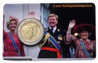 купить Нидерланды 2 евро 2014 "Король Виллем-Александр и принцесса Беатрикс" BU официальный блистер