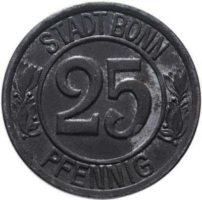 купить Германия, Бонн 25 пфеннигов 1920 "Людвиг ван Бетховен"