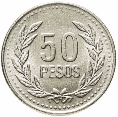 купить Колумбия 50 песо (pesos) 2004
