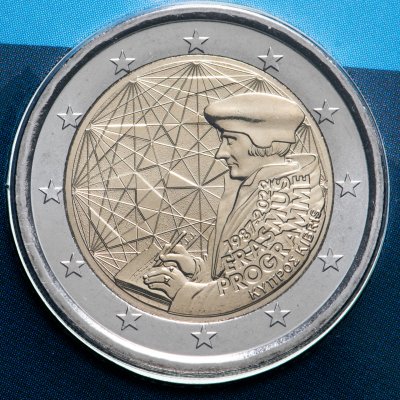 купить Кипр 2 евро (euro) 2022 "35 лет программы Erasmus" BU в блистере