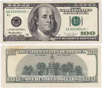 купить США 100 долларов 1996 Series 1996