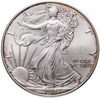 купить США 1 доллар (dollar) 2001 Американский серебряный орёл Без отметки монетного двора США