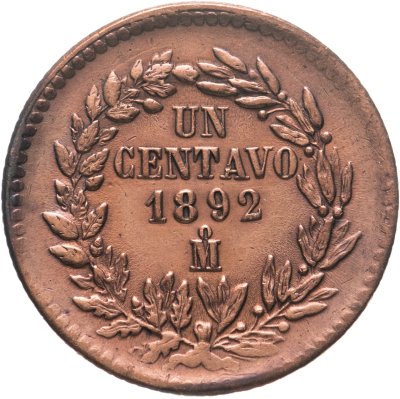 купить Мексика 1 сентаво 1892