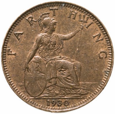 купить Великобритания 1 фартинг (farthing) 1930