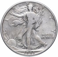 купить США 50 центов (1/2 доллара, half dollar) 1943