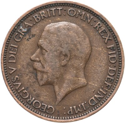 купить Великобритания 1/2 пенни (penny) 1927-1936