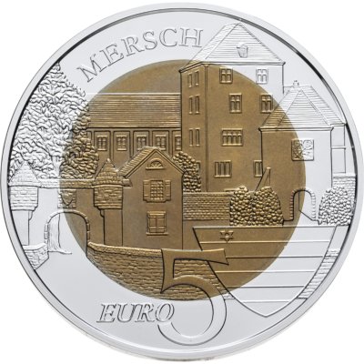 купить Люксембург 5 евро 2011 "Замок Мерш" в капсуле