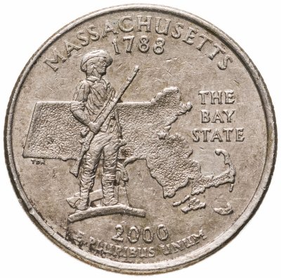купить США 1/4 доллара (квотер, 25 центов) 2000 "Штат Массачусетс"